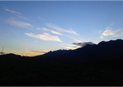 Sunset view from Blue Lily Retreat
